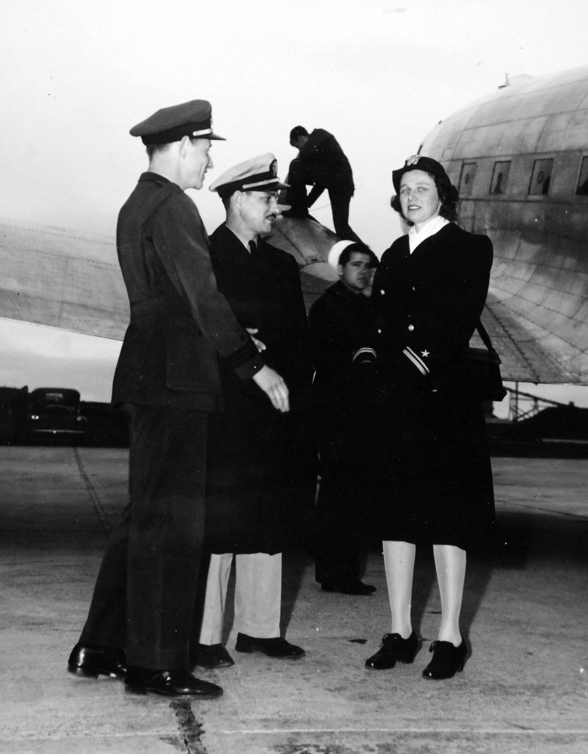 Lieutenant Junior Grade Marguerite Hunold arrives at NAS Kodiak